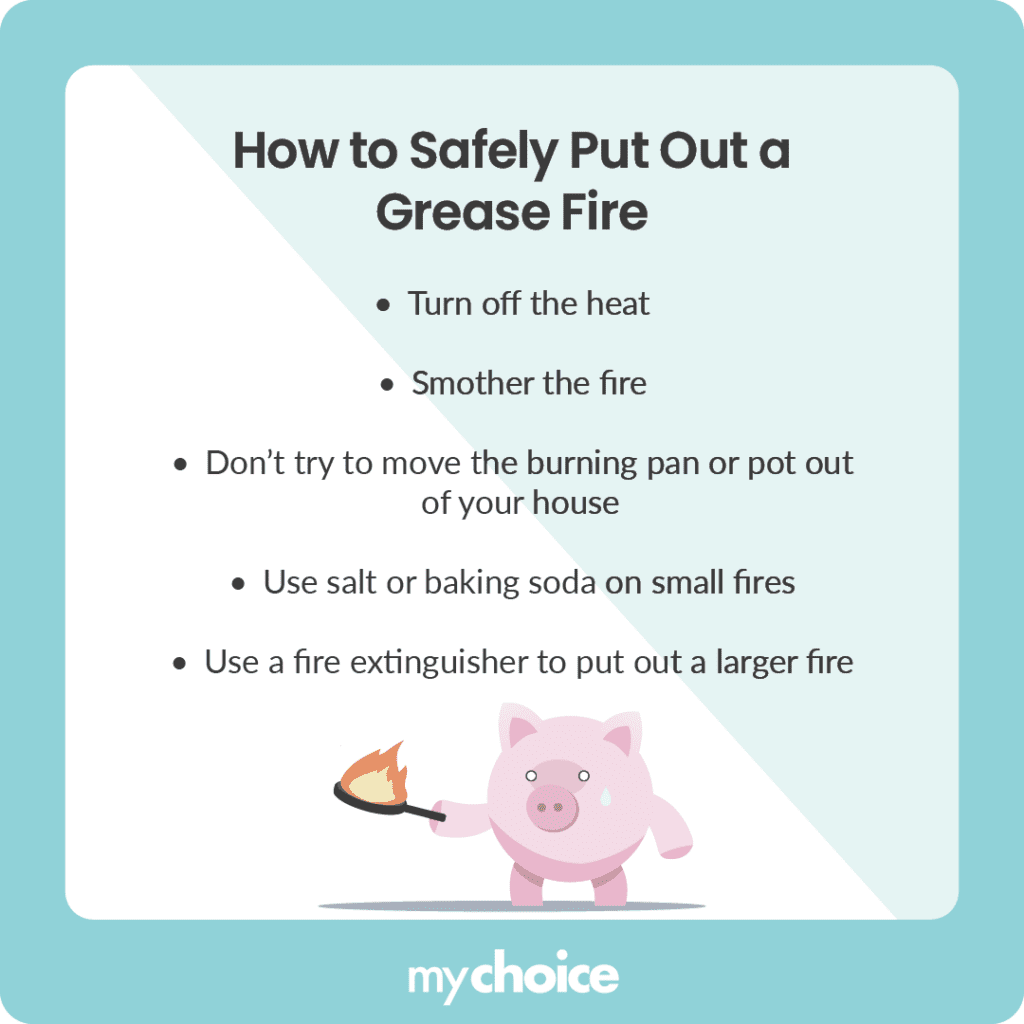 How to Safely Put Out a Grease Fire