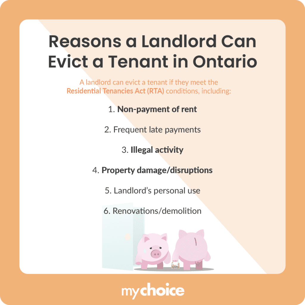 When Can a Landlord Evict a Tenant in Ontario